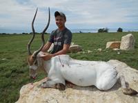 Addax Hunts with professional hunting guide Dan Moody Hunting Services in Texas