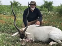 Addax Hunts with professional hunting guide Dan Moody Hunting Services in Texas