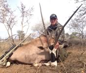 Gemsbok Hunts with professional hunting guide Dan Moody Hunting Services in Texas