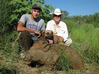 Wild Hog Hunts with professional hunting guide Dan Moody Hunting Services in Texas