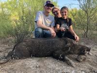 Meat Hog Hunts with professional hunting guide Dan Moody Hunting Services in Texas