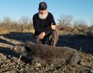 Meat Hog Hunts with professional hunting guide Dan Moody Hunting Services in Texas