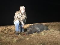 Meat Hog Hunts with professional hunting guide Dan Moody Hunting Services in Texas
