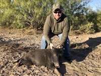 Meat Hog Hunts with professional hunting guide Dan Moody Hunting Services in Texas