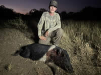 Meat Hog Hunts with professional hunting guide Dan Moody Hunting Services in Texas